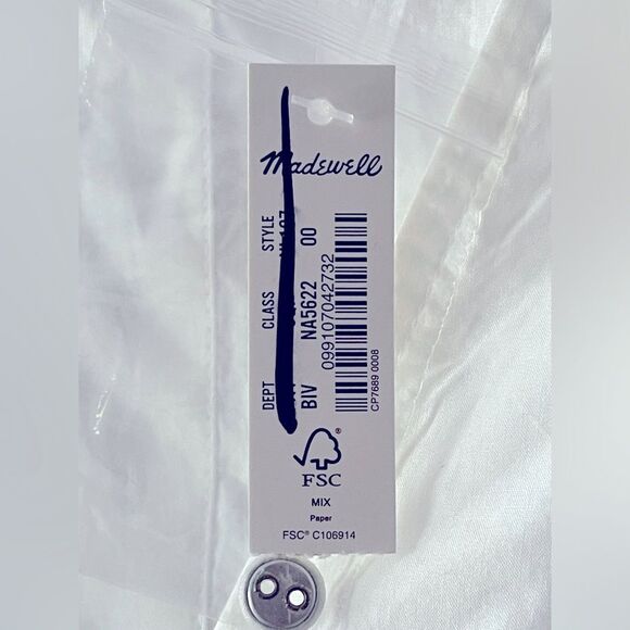 Madewell NWT Annamarie Mini Dress Size 00 Embroidered with Floral Appliqués - Picture 10 of 15